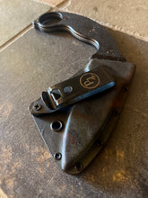 Punchbadger- DE, Black scales, Acid etched with markings. Custom camo.