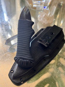 Karashark- Black flat, textured Kydex