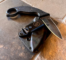 Punchbadger- DE, Black scales, Acid etched with markings. Custom camo.